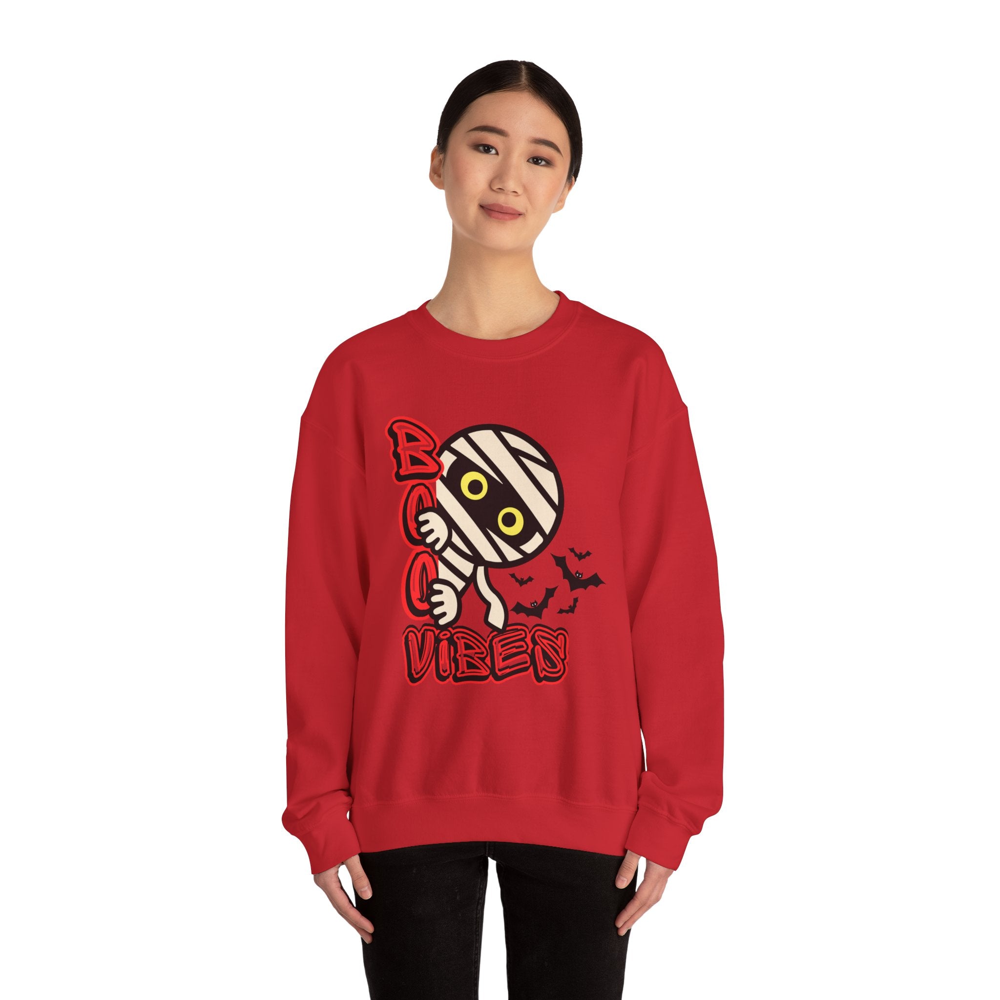 Boo Vibes Sweatshirt - Halloween Unisex Sweatshirt