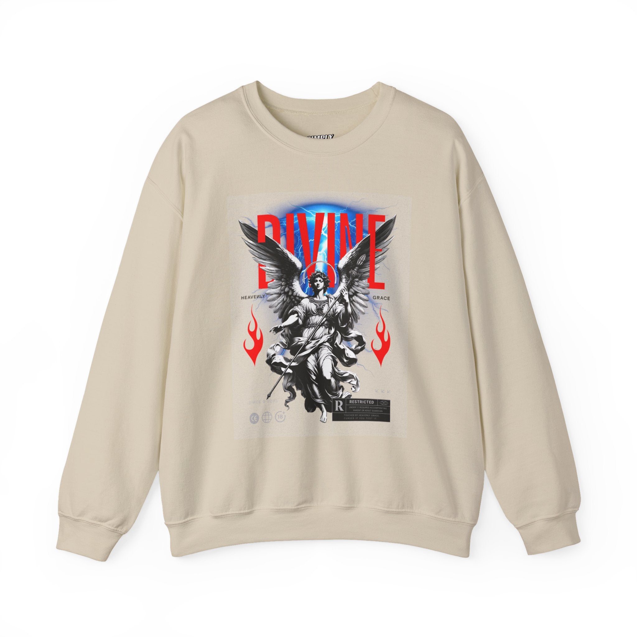 Divine Graphic Crewneck Sweatshirt - Unisex Heavy Blend