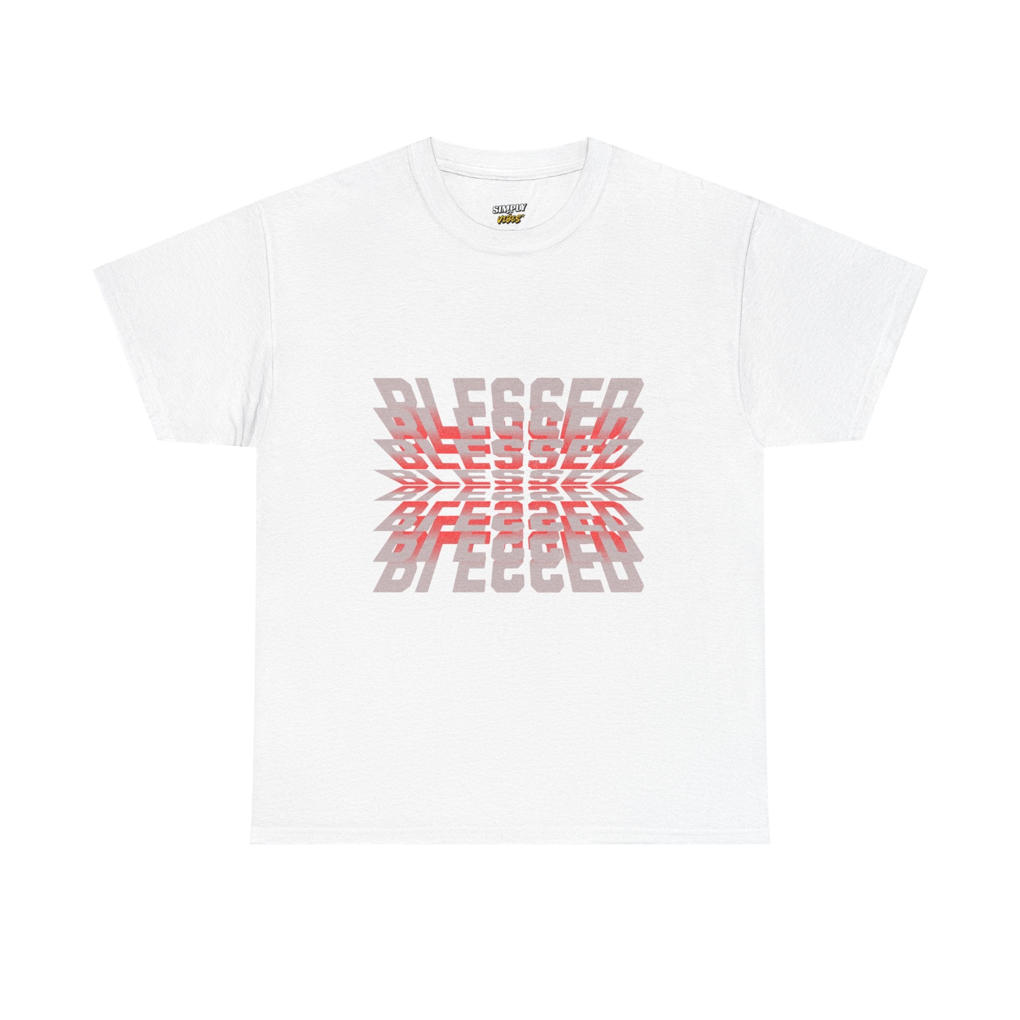 Blessed Unisex Heavy Cotton Tee - Positive Vibe T-Shirt