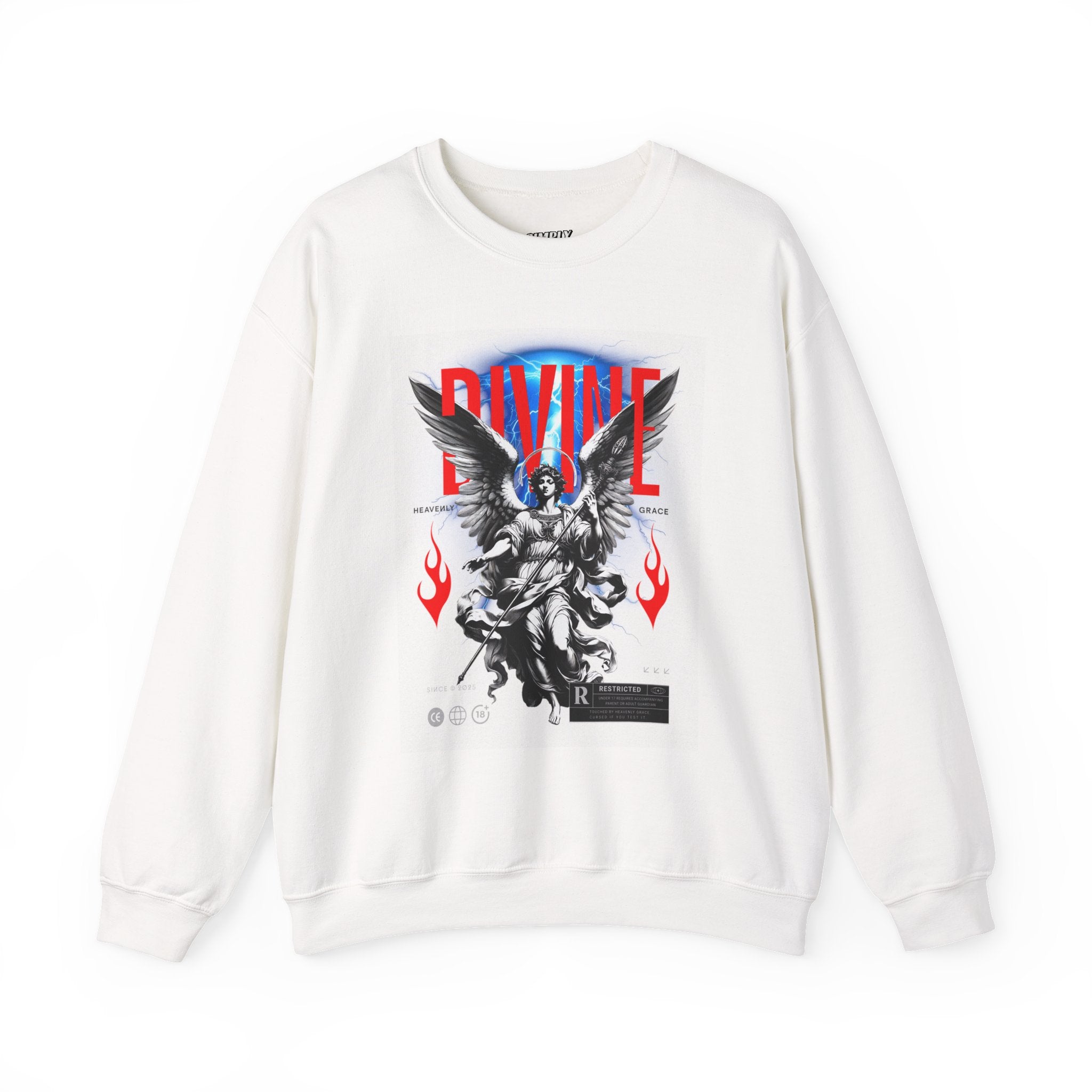Divine Graphic Crewneck Sweatshirt - Unisex Heavy Blend