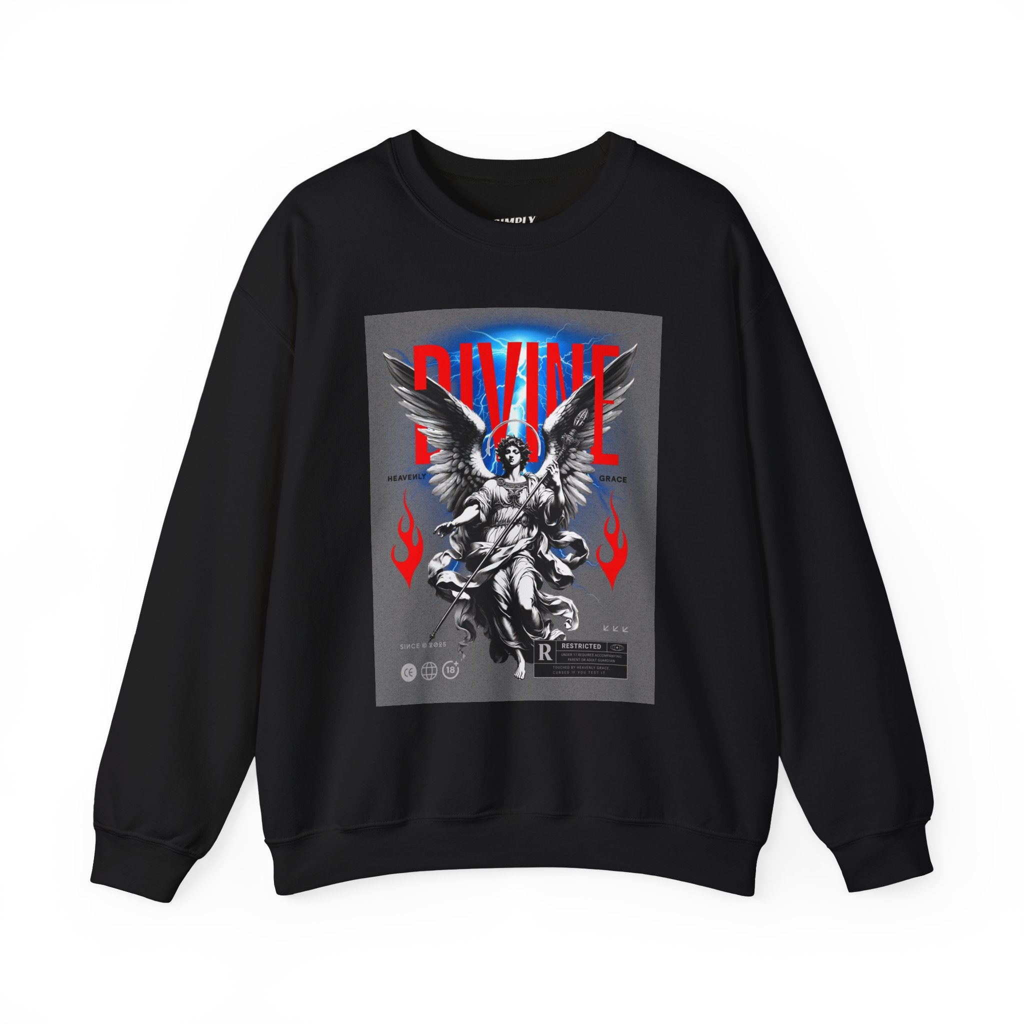 Divine Graphic Crewneck Sweatshirt - Unisex Heavy Blend