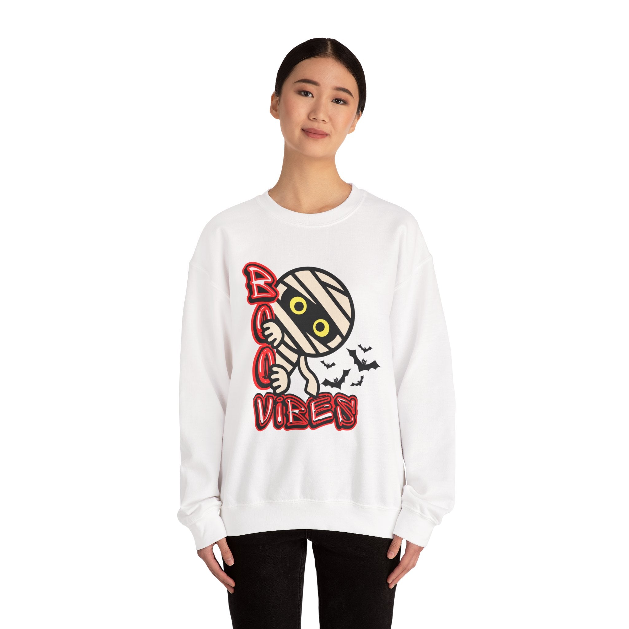 Boo Vibes Sweatshirt - Halloween Unisex Sweatshirt