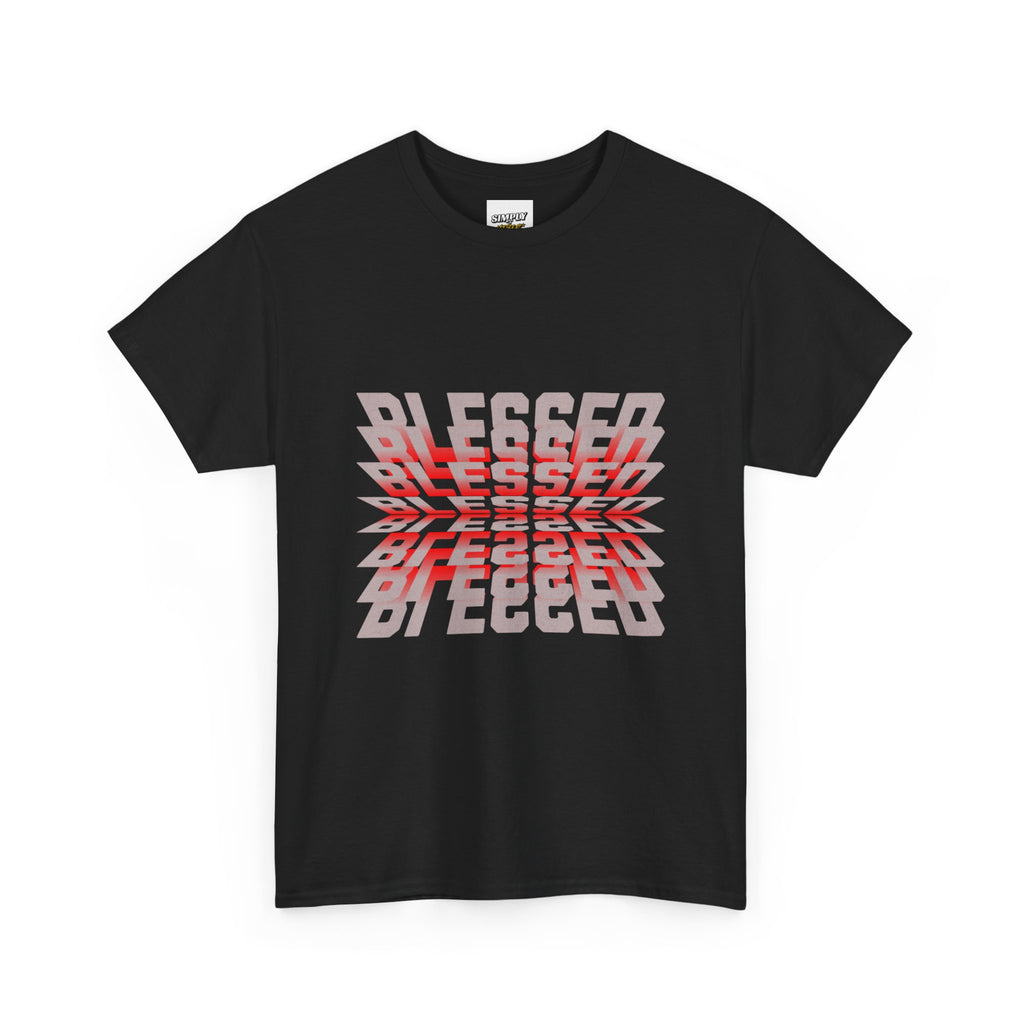Blessed Unisex Heavy Cotton Tee - Positive Vibe T-Shirt