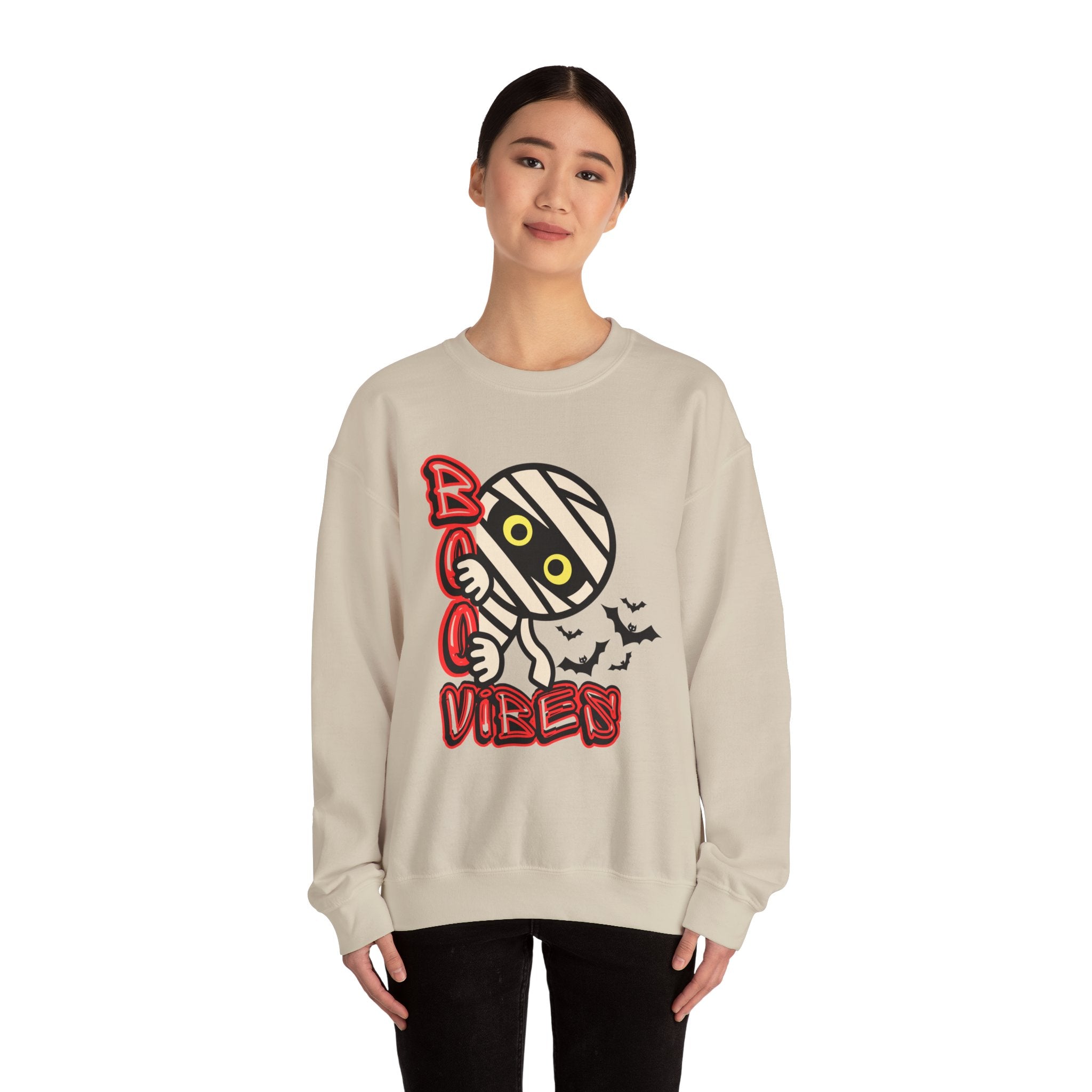 Boo Vibes Sweatshirt - Halloween Unisex Sweatshirt