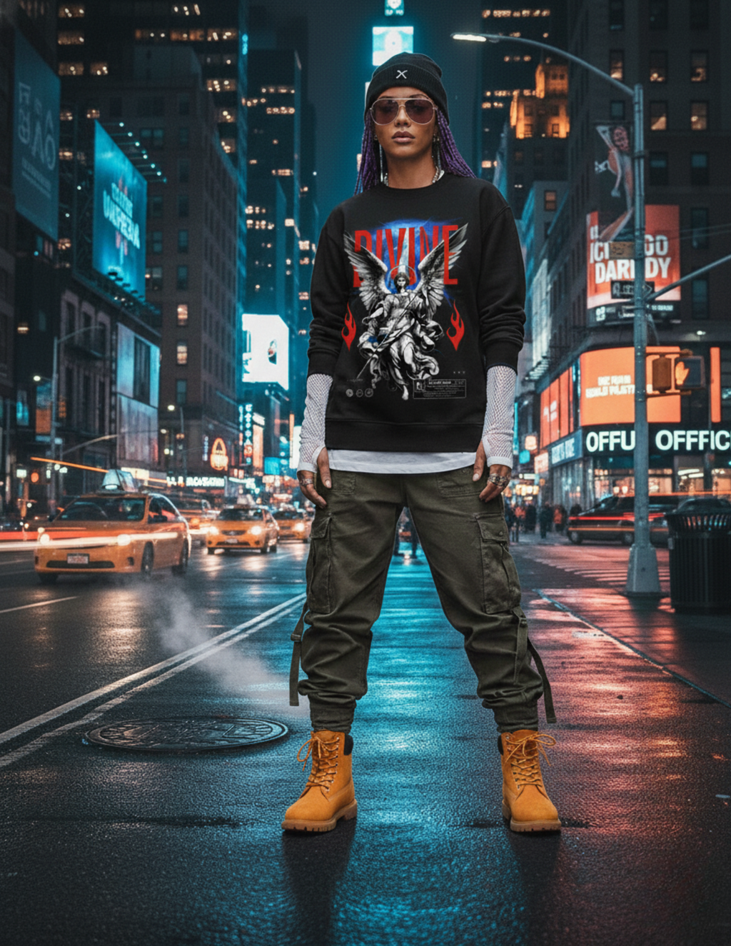 Divine Graphic Crewneck Sweatshirt - Unisex Heavy Blend