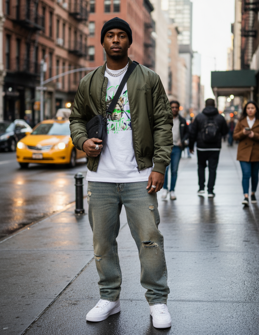 Statue of Liberty Graphic Long Sleeve Tee