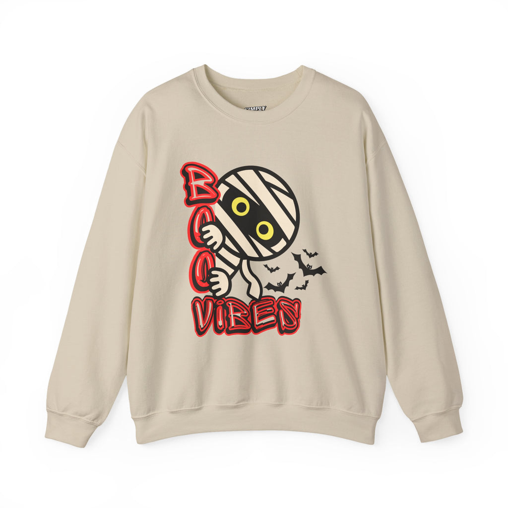 Boo Vibes Sweatshirt - Halloween Unisex Sweatshirt