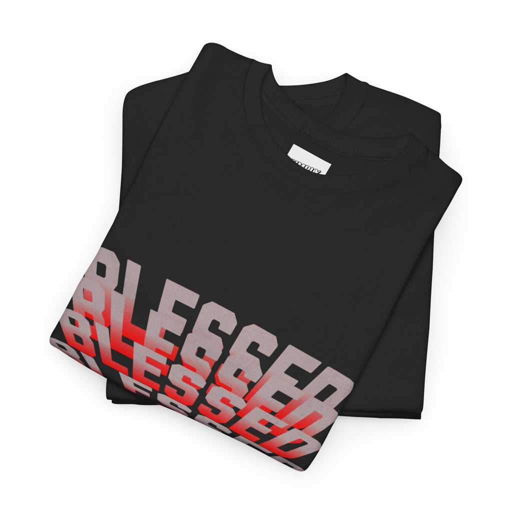 Blessed Unisex Heavy Cotton Tee - Positive Vibe T-Shirt