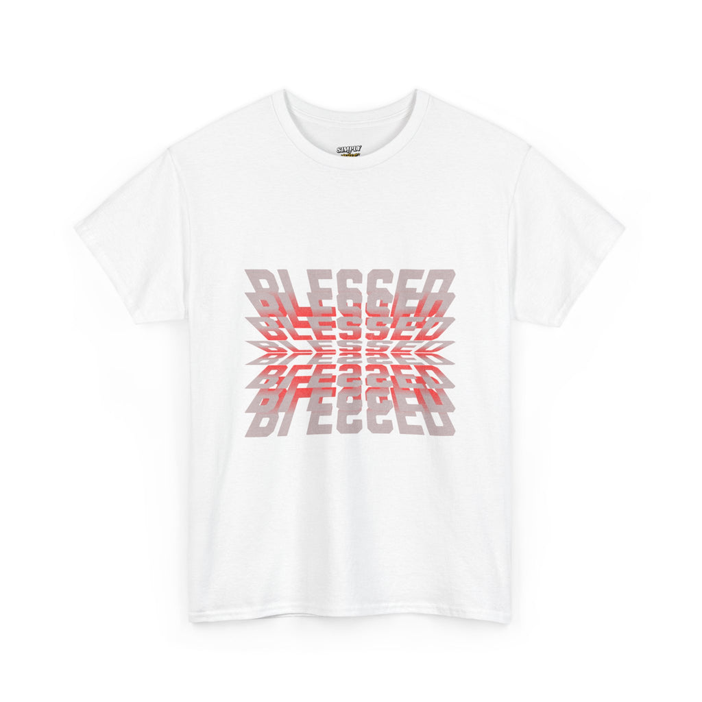 Blessed Unisex Heavy Cotton Tee - Positive Vibe T-Shirt