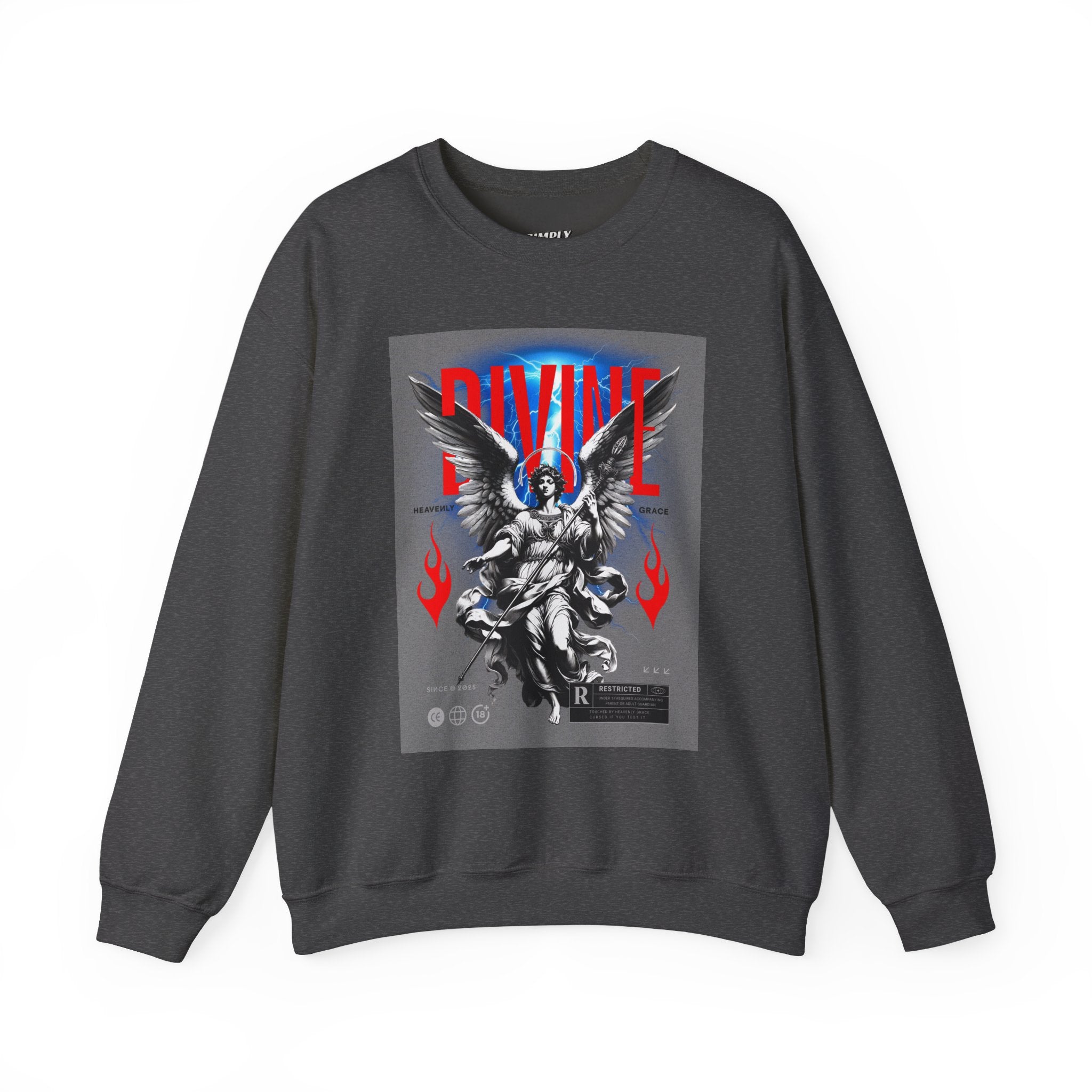 Divine Graphic Crewneck Sweatshirt - Unisex Heavy Blend