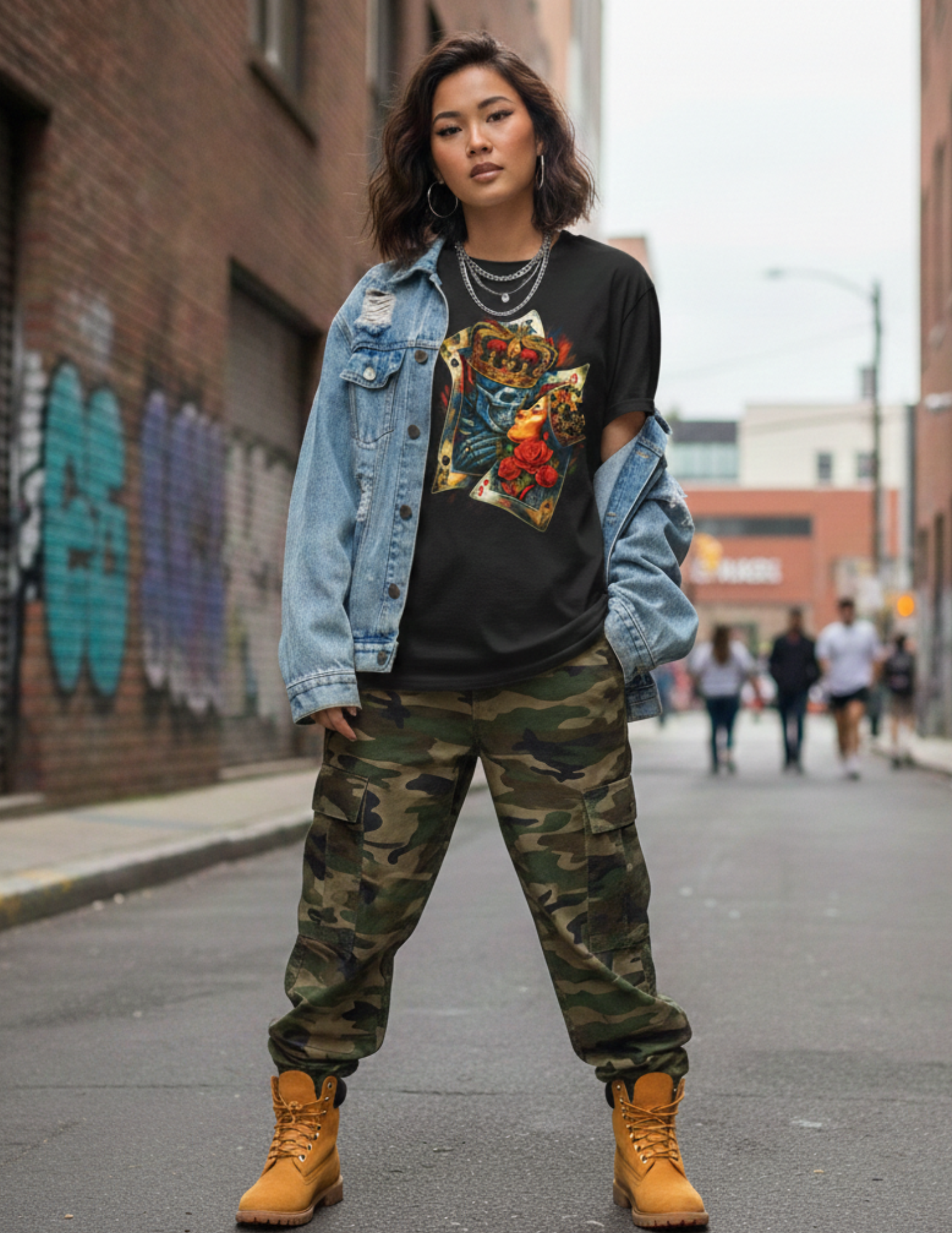 The Royal Hand | Skeleton King & Queen Graphic Streetwear T-Shirt