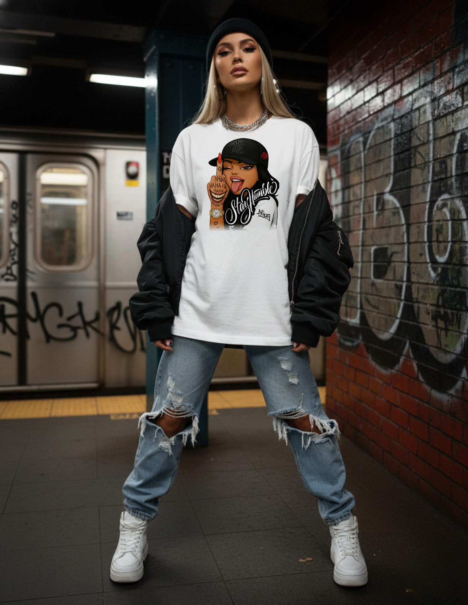 Stay Humble (But Don’t Test Me) Graphic Tee