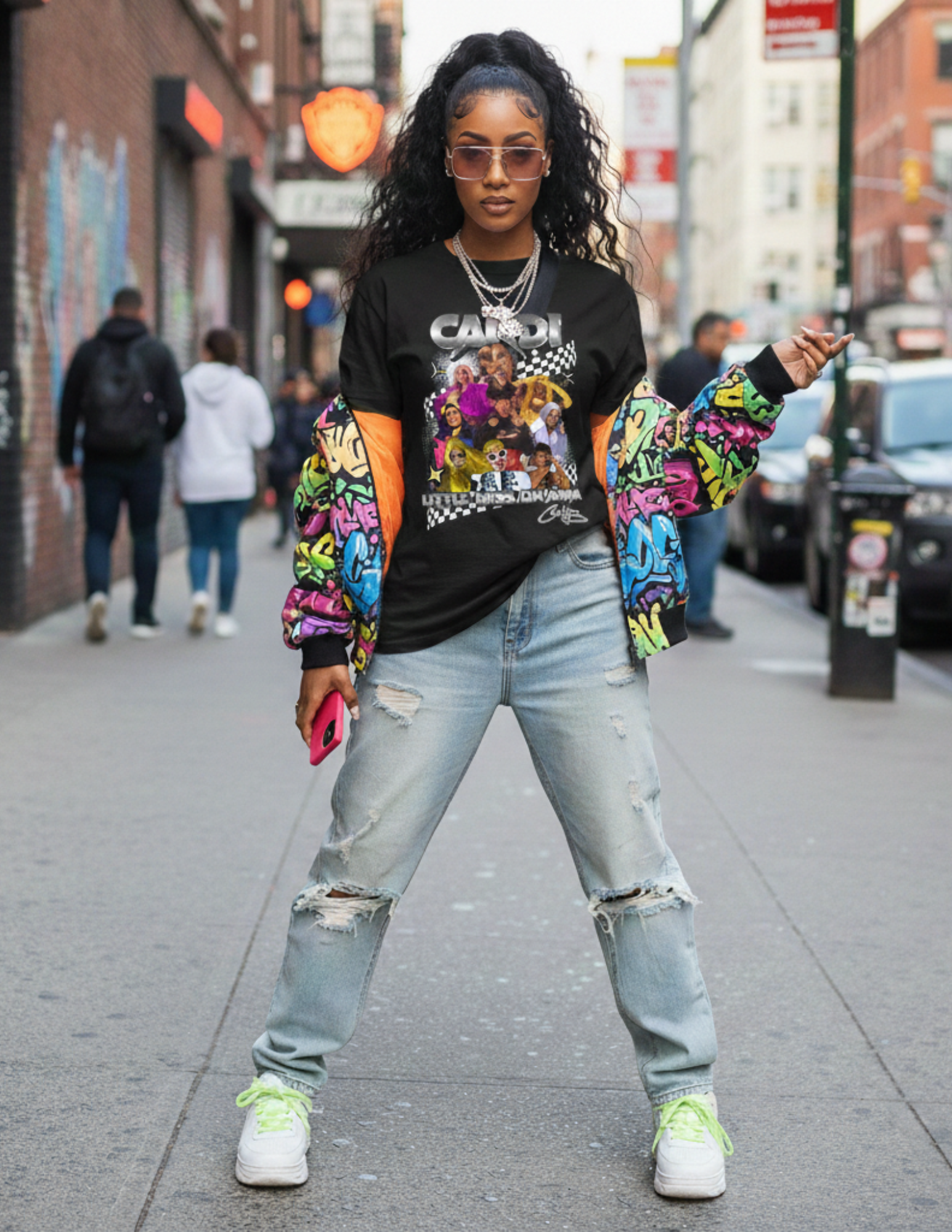 Cardi “Little Miss Drama” Graphic Tee – Gildan Heavy Cotton T-Shirt