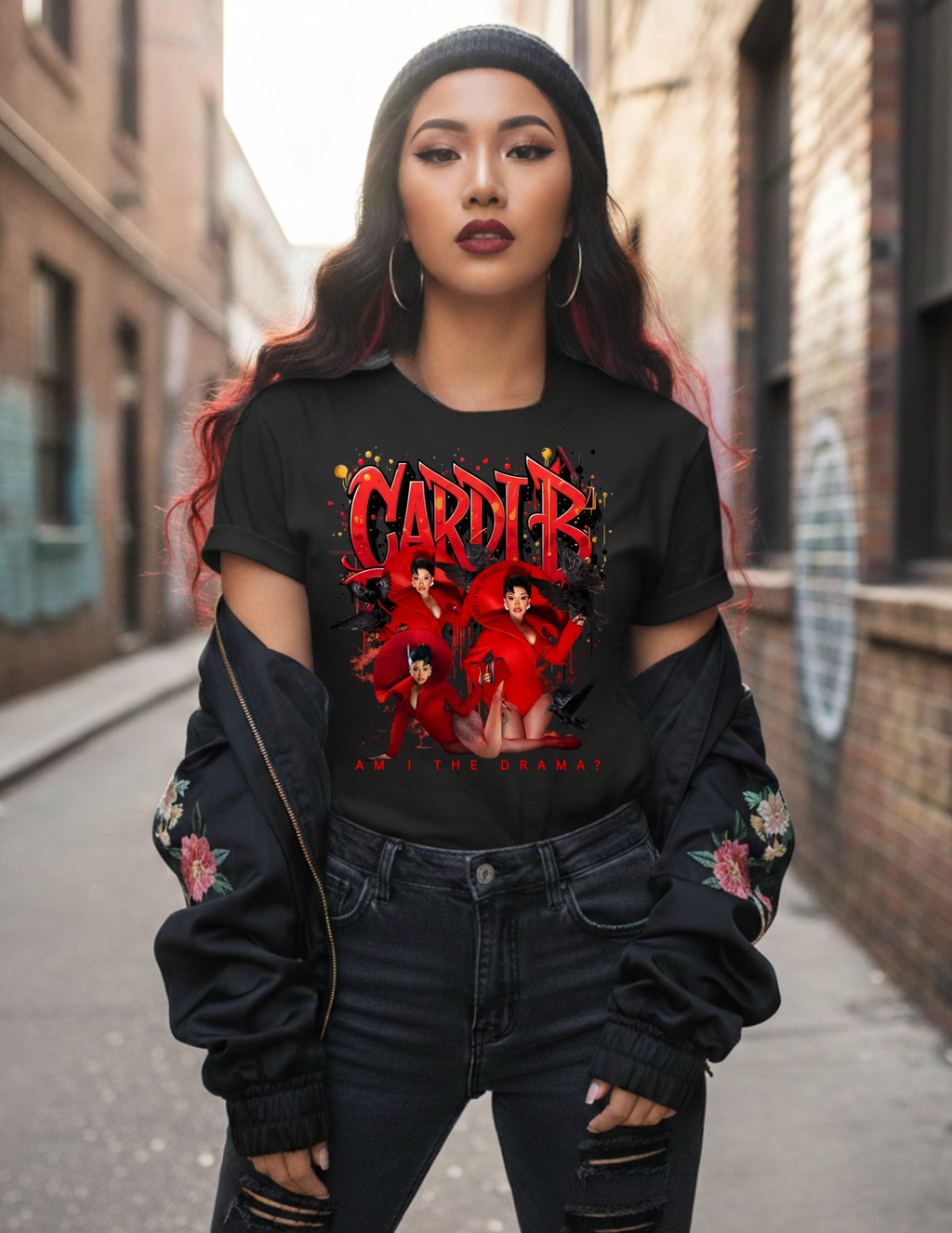 Cardi “Am I The Drama?” Graphic Tee – Gildan Unisex Streetwear T-Shirt