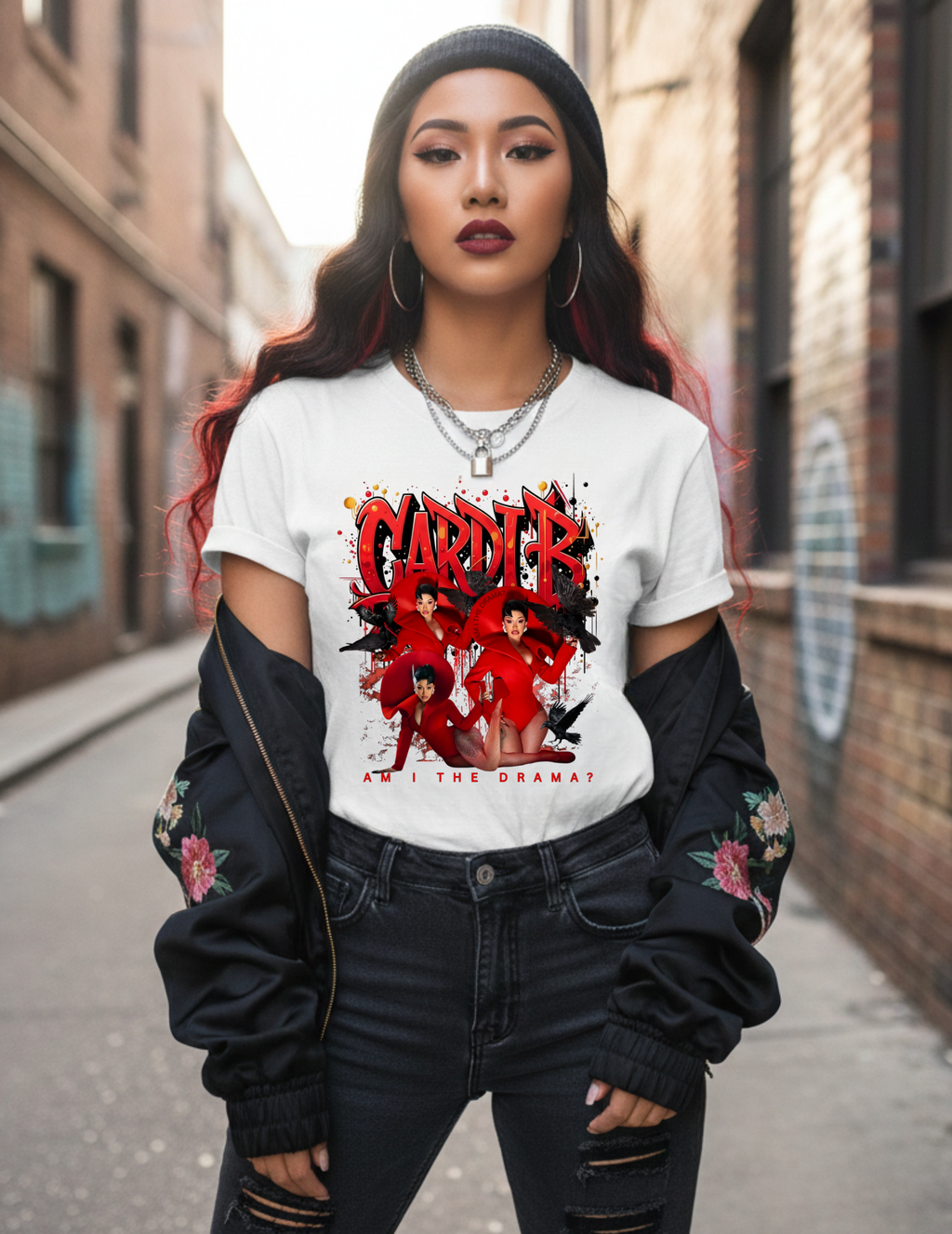 Cardi “Am I The Drama?” Graphic Tee – Gildan Unisex Streetwear T-Shirt