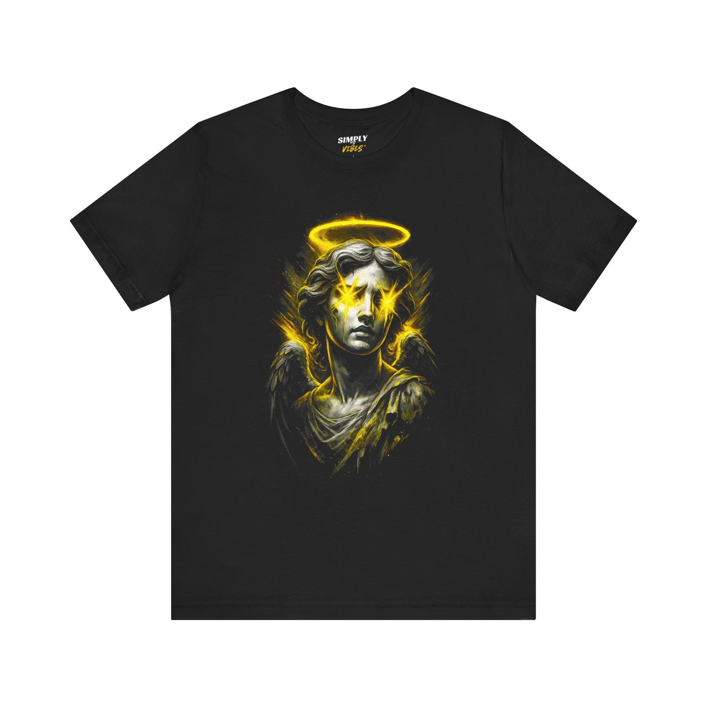 Golden Halo Angel Graphic Tee – Urban Streetwear Aesthetic T-Shirt