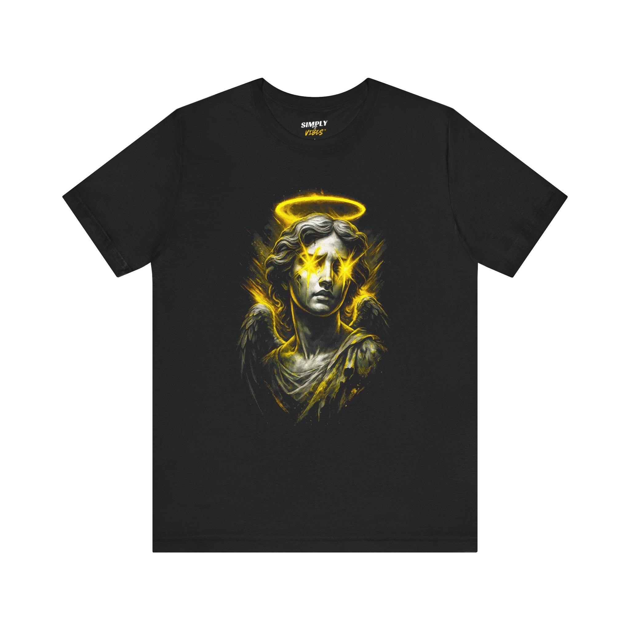 Golden Halo Angel Graphic Tee – Urban Streetwear Aesthetic T-Shirt