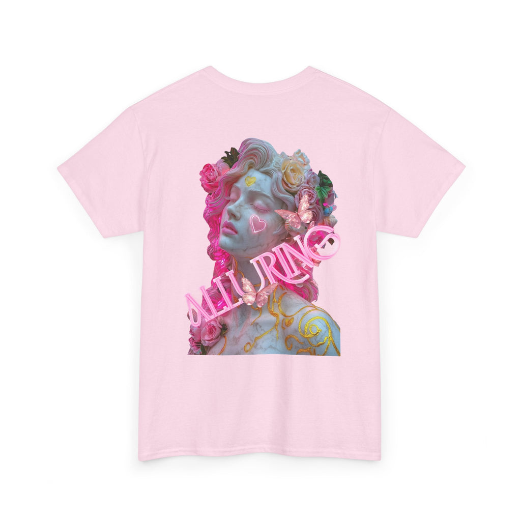 "Neon Muse" – Sculpted Floral Graphic Tee