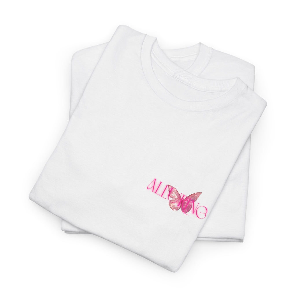 "Neon Muse" – Sculpted Floral Graphic Tee